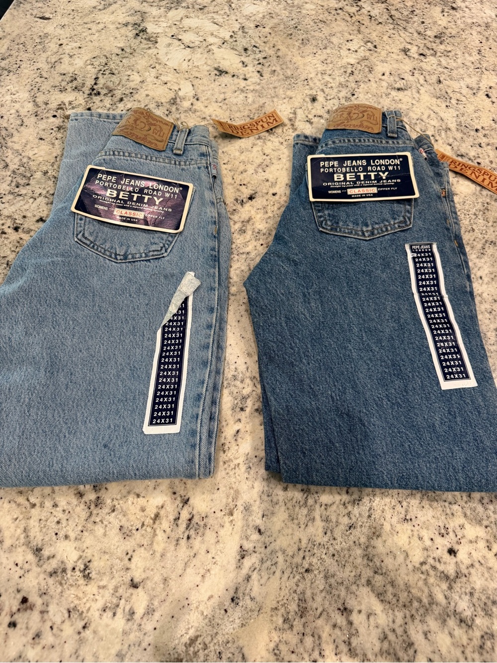 Pepe Jeans Light Blue Denim 'Betty' High-Rise Jeans